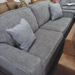 85"W Sleeper Sofa in Grey Fabric. 