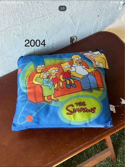 Vintage! 2004 The Simpsons 100% Official 12” Family Pillow Twentieth Century Fox Film  Corporation