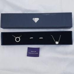 Sterling Silver Swarovski Set
