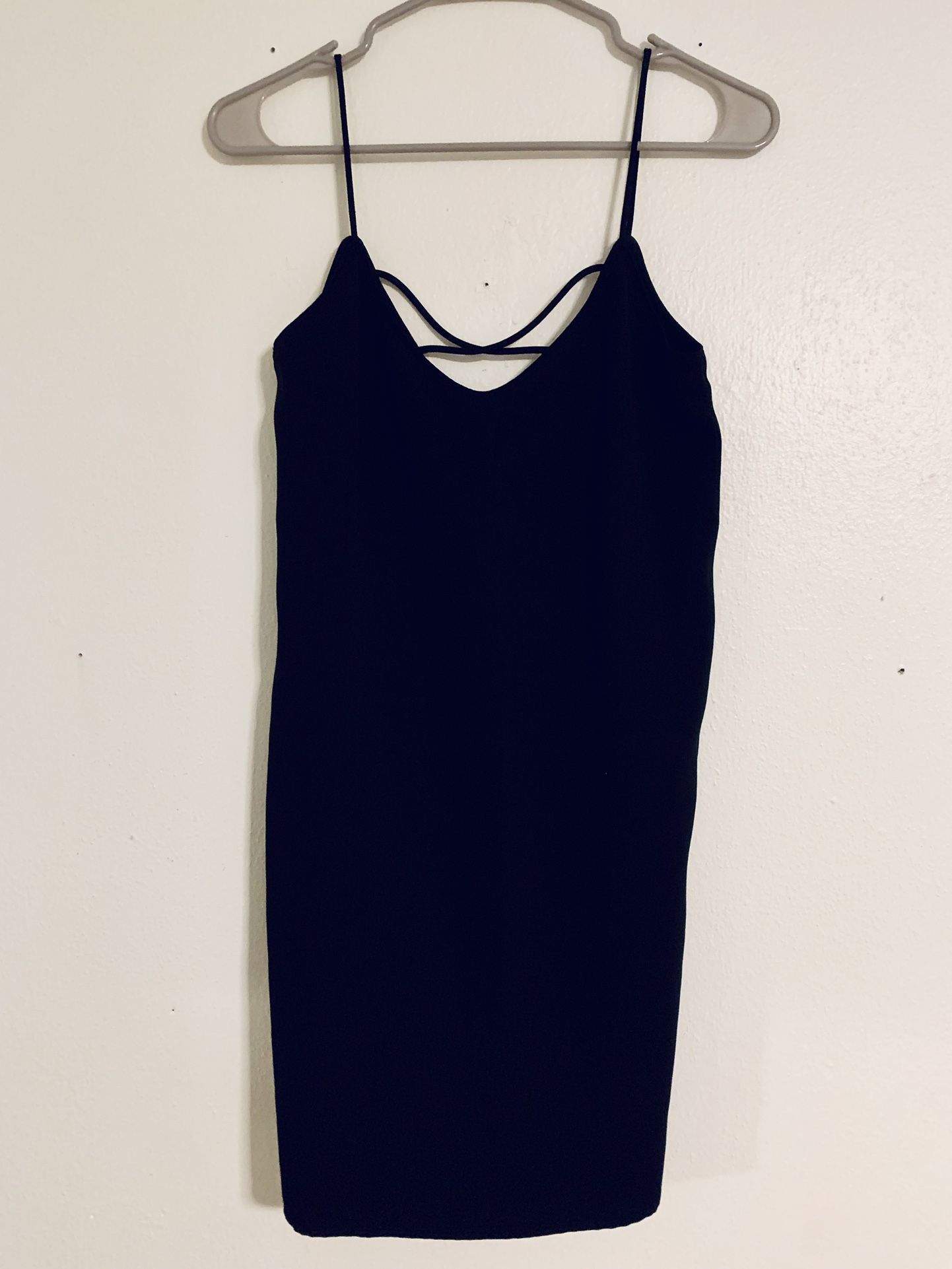 MANGO Black Slip Dress - Size XS
