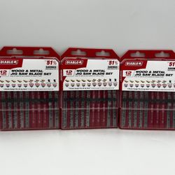 3X DIABLO T-Shank Jig Saw Blade Set (12-Piece)