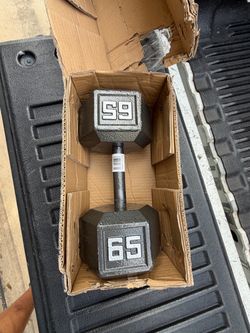 65lb Cast Iron Dumbbell . Single