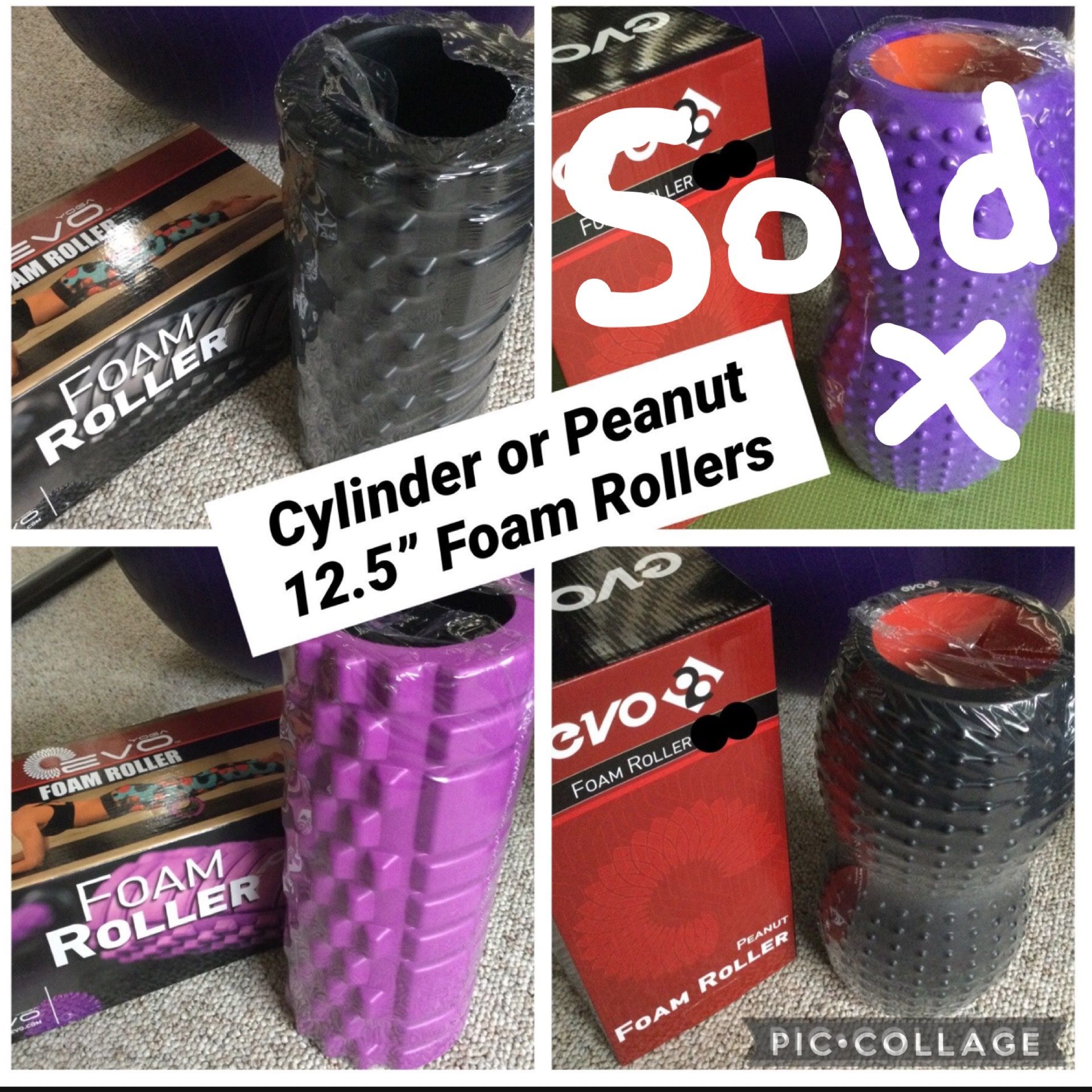 Massage Foam Roller By EVO - Yoga, Excercise, Therapy… And More