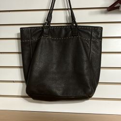 Sigrid Olsen Brown Leather Tote Bag