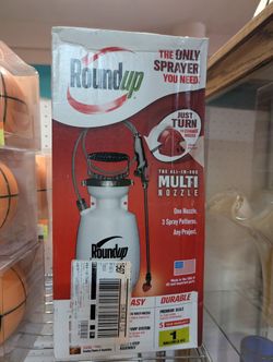 Roundup One Gallon Multi Nozzle Garden Pump Sprayer New In Box Durable Yard