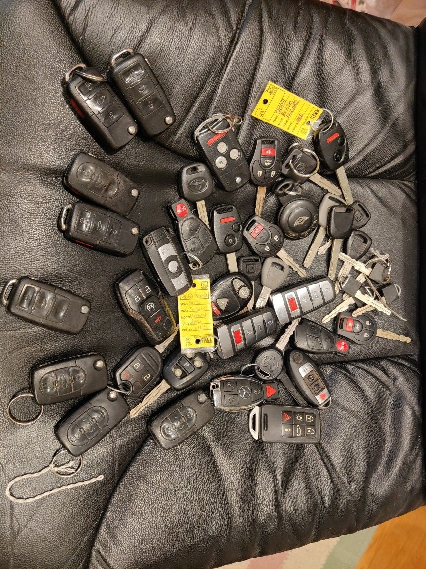 Car keys and remotes available