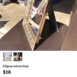 Beautiful filigree mirror