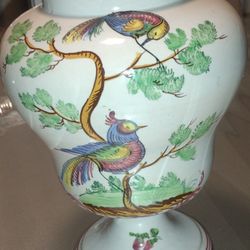 Hand Painted Italian Pottery Italian Vase '49