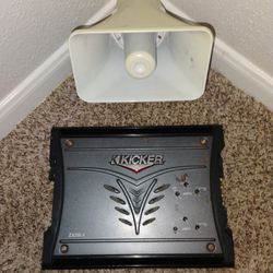 Kicker Amp & Loud Speaker 