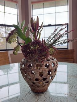 Cast iron Lattice Vase