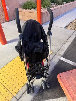 Black Umbrella Stroller with Canopy