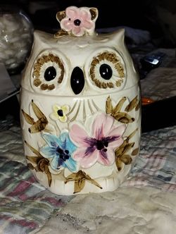 Vintage Napco Owl Cookie Jar