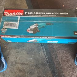Makita 7 Inch Angle Grinder With Ac/Dc Switch