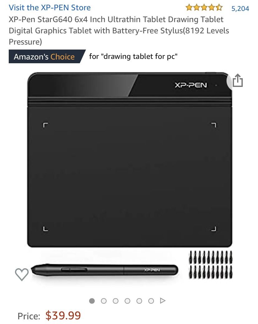 XP-Pen Digital Drawing Tablet
