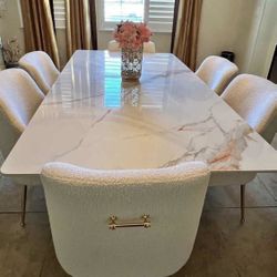 DINING TABLE AND CHAIRS