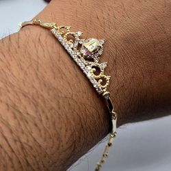 14kt Gold 15 Bracelet Pulsera De 15 Quinceañera Oro 14kt