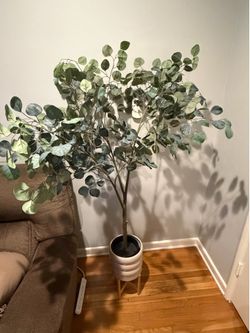 2 IKEA Artificial Plants (including plant pots and stand)