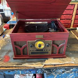 Record playing radio