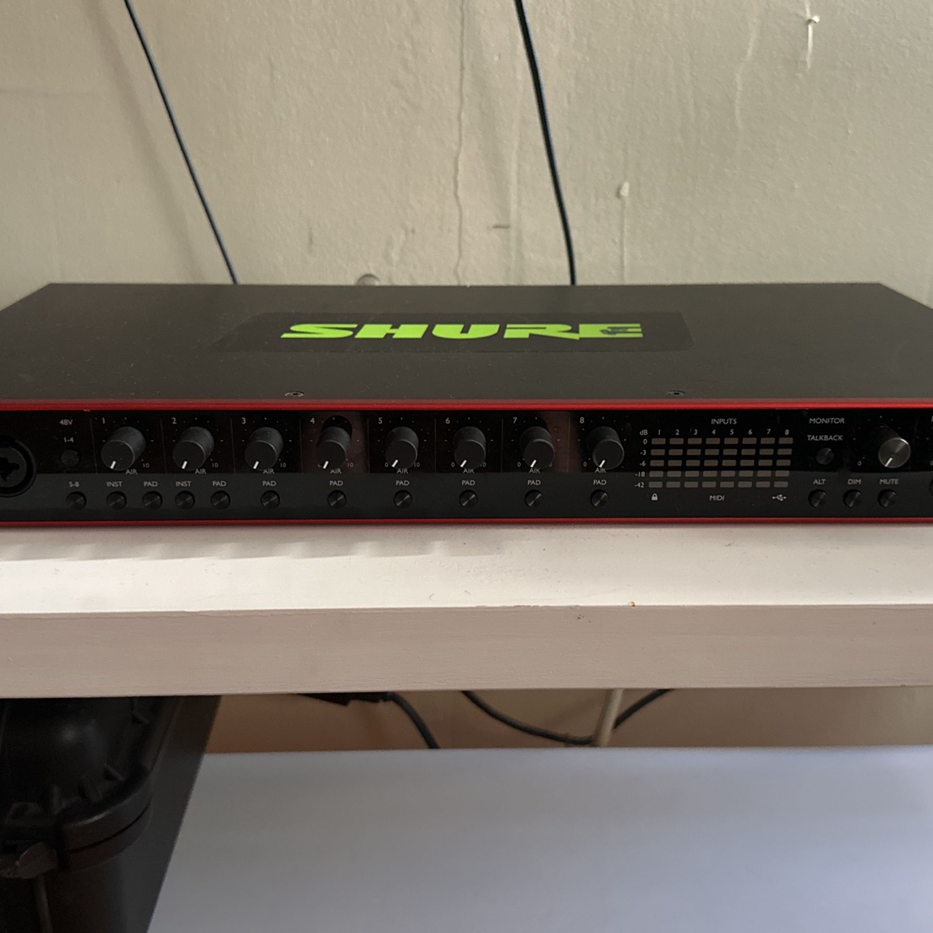 Focusrite Scarlett 18i20 & PreSonus Eris E5 Speakers (Price Negotiable)