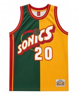 Seattle SuperSonics Gary Payton #20 Split Jersey