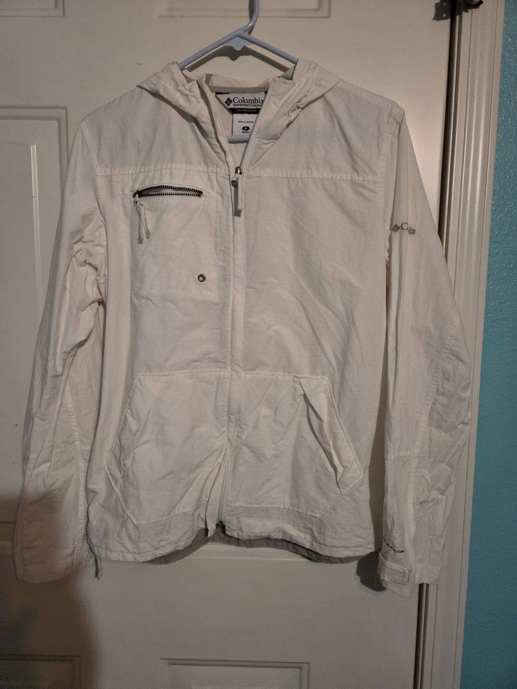 Women's Columbia Sportswear Windbreaker Jacket M White