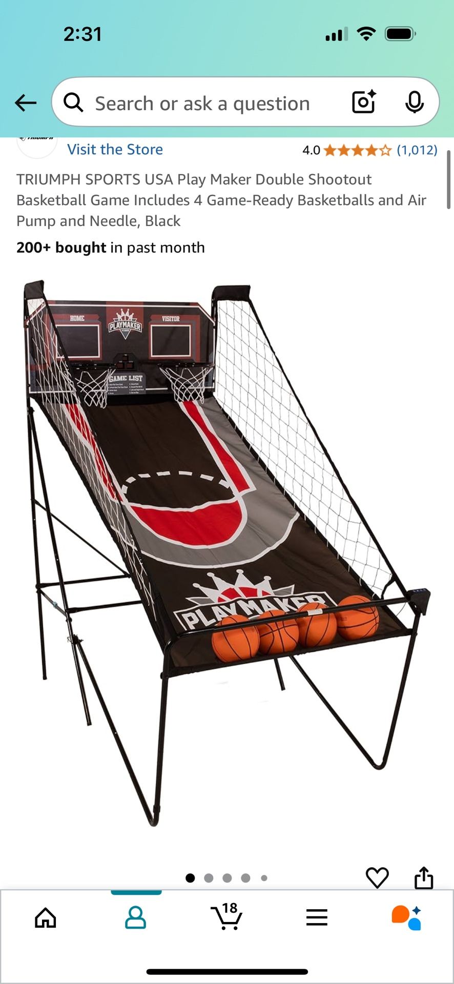 Arcade Basketball Setup