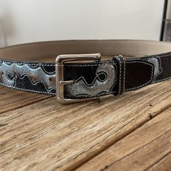 Genuine Leather GUESS Jeans Belt Medium 