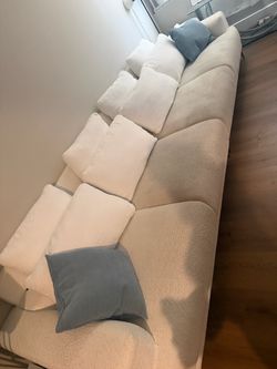 Large Cream Sectional Sofa BEST OFFER
