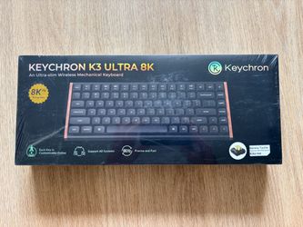 Keychron K3 Ultra 8K Wireless Mechanical Keyboard, 75% Low Profile - Black