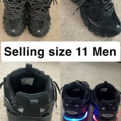 Balenciaga Black Track Led Size 11