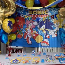 Sonic Birthday Decorations $20