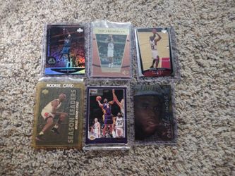 6 card lot 1(contact info removed) Basketball cards