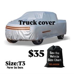 Thicken Car Cover Waterproof All Weather -Full Exterior Covers for Outdoor- Rain Snow Sun Uv Hail Protection -with Driver Door Zipper- for Pickup SUV 