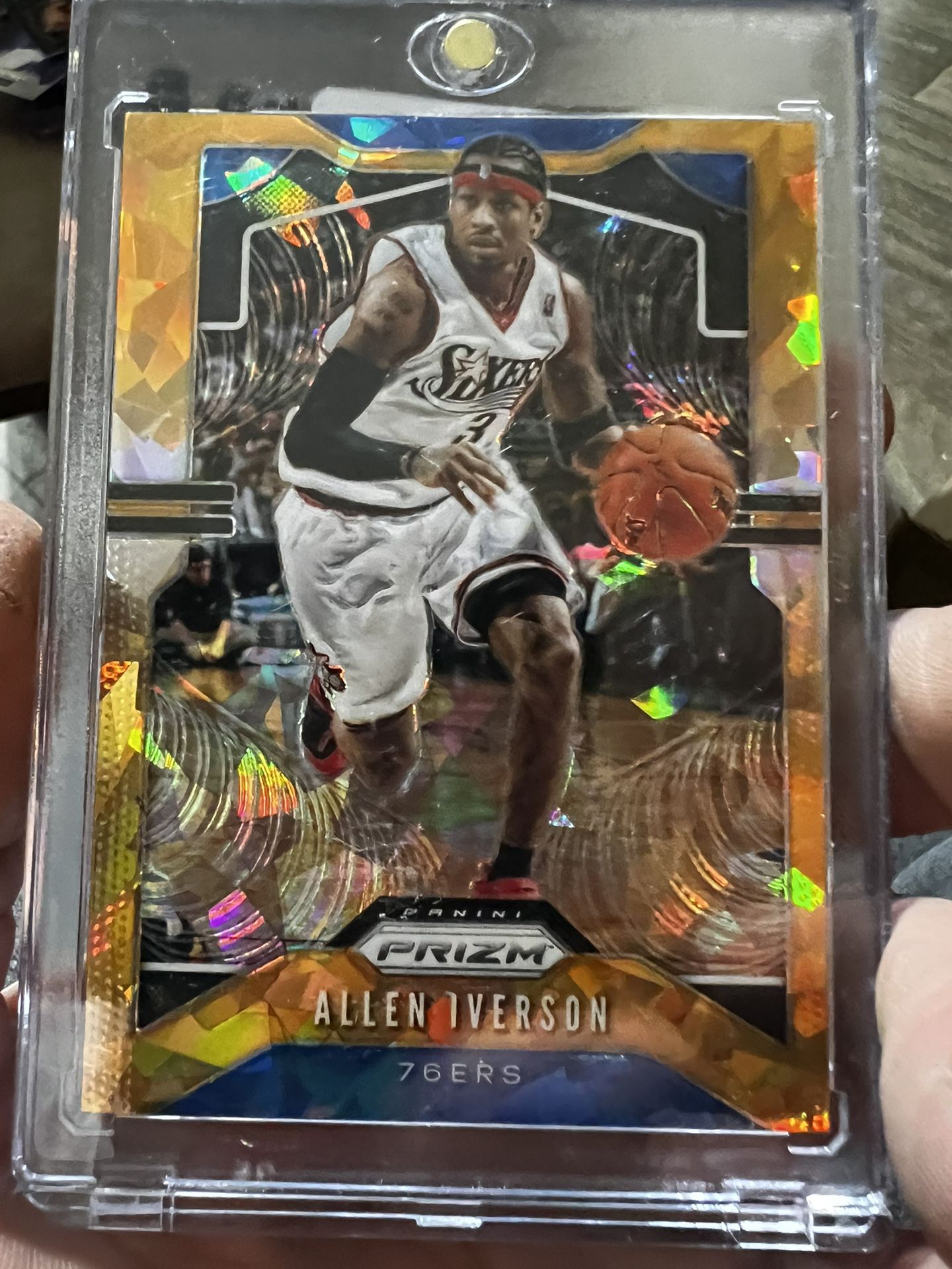 2019-20 Panini Prizm Basketball Allen Iverson Orange Ice