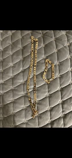 Men’s Gold Chain And Bracelet