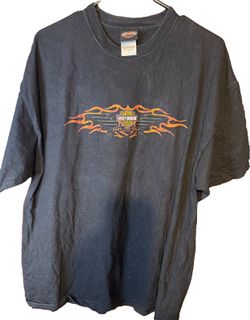 Harley-Davidson of Atlantic City Vintage T Shirt Men's Sz XL Black H-D