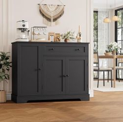 Black kitchen storage cabinet new
