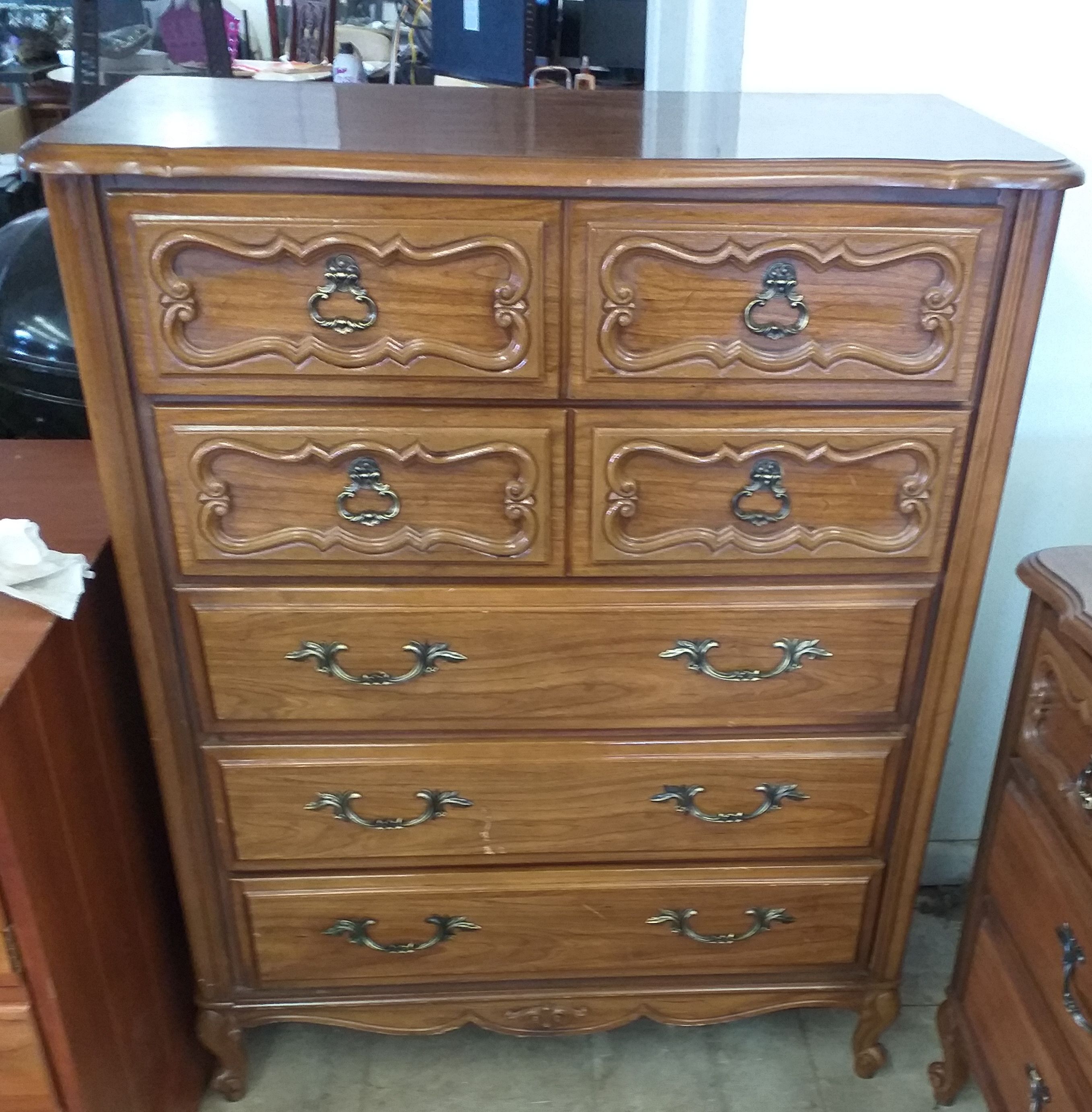 French Provencal Style Dresser, and Chest Bedroom furniture