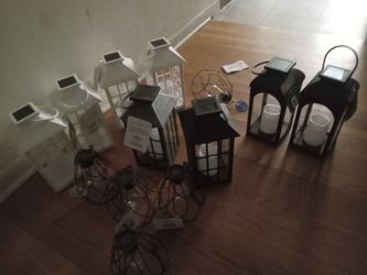Solar Lantern Lot – Black and White Mixed Set