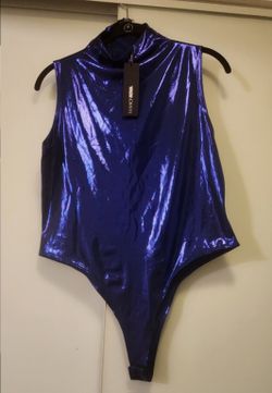 Fashion Nova Sz XL SLeeveless Bodysuit BNWT 