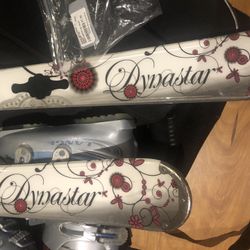 Girl’s Dynastar Skis Package-Helmet, Poles, Goggles, Boots, And Bag Included