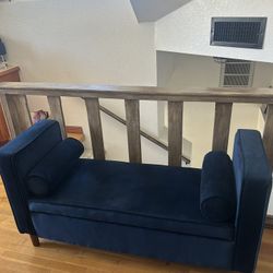 Beautiful Dark Teal Bench With Storage