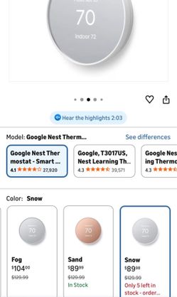 Google Nest Thermostat