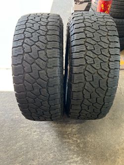 2) TIRES 285/70/17” FALKEN A/T , Like New