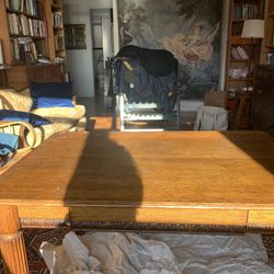 Antique Solid Oak Desk/table