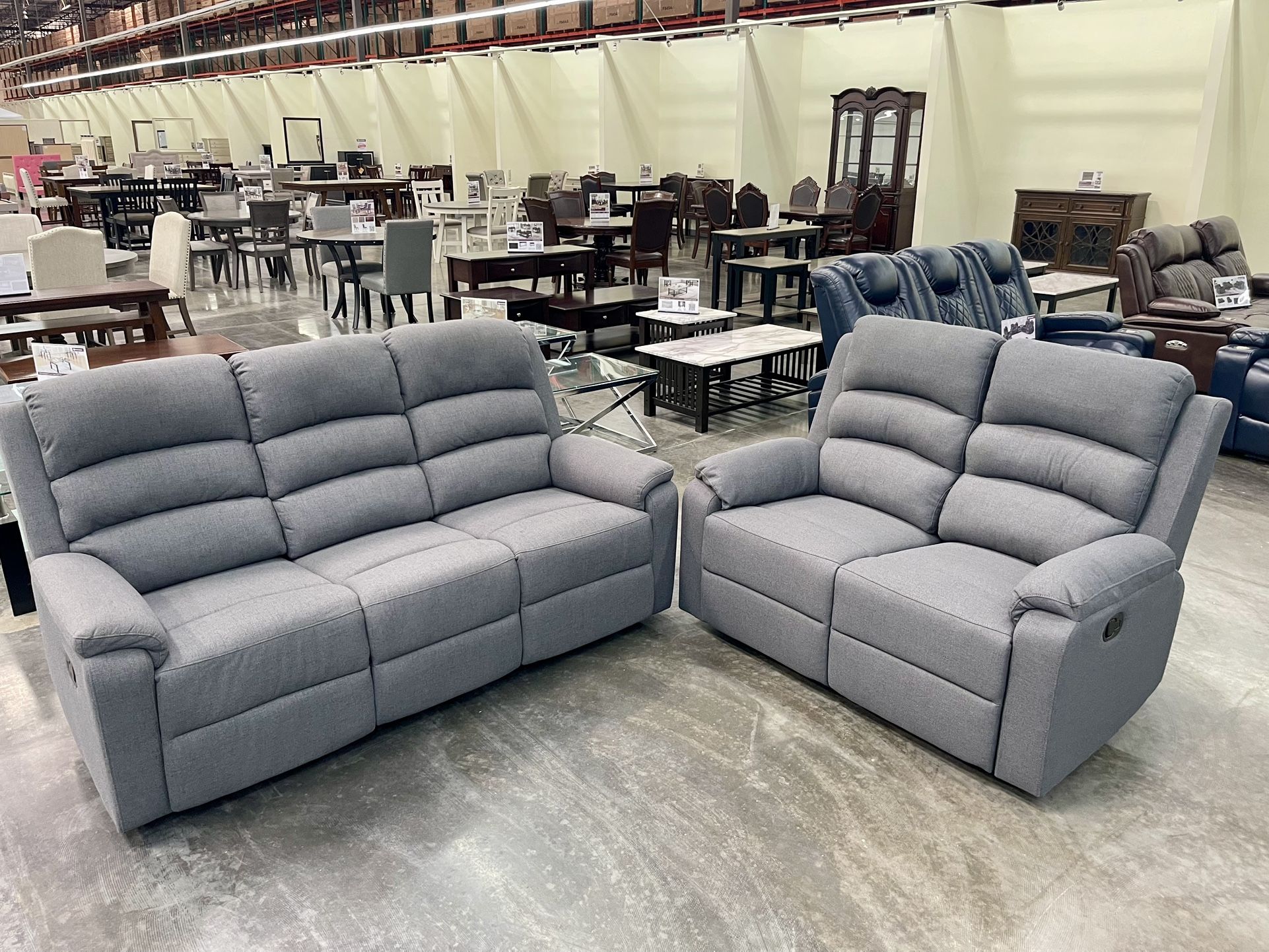 2pc Reclining Sofa Set - $899