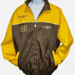 RARE/VINTAGE Chase Authentics Dale Jarrett UPS Windbreaker 88 NASCAR Size 2XL. Odor and stain free 