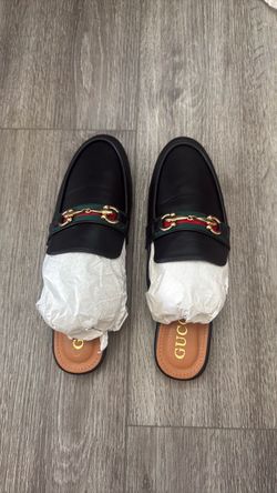 Gucci Horsebit Web Mule Slippers