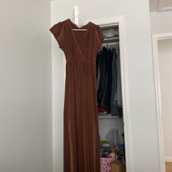 Burnt Orange Maxi Dress 