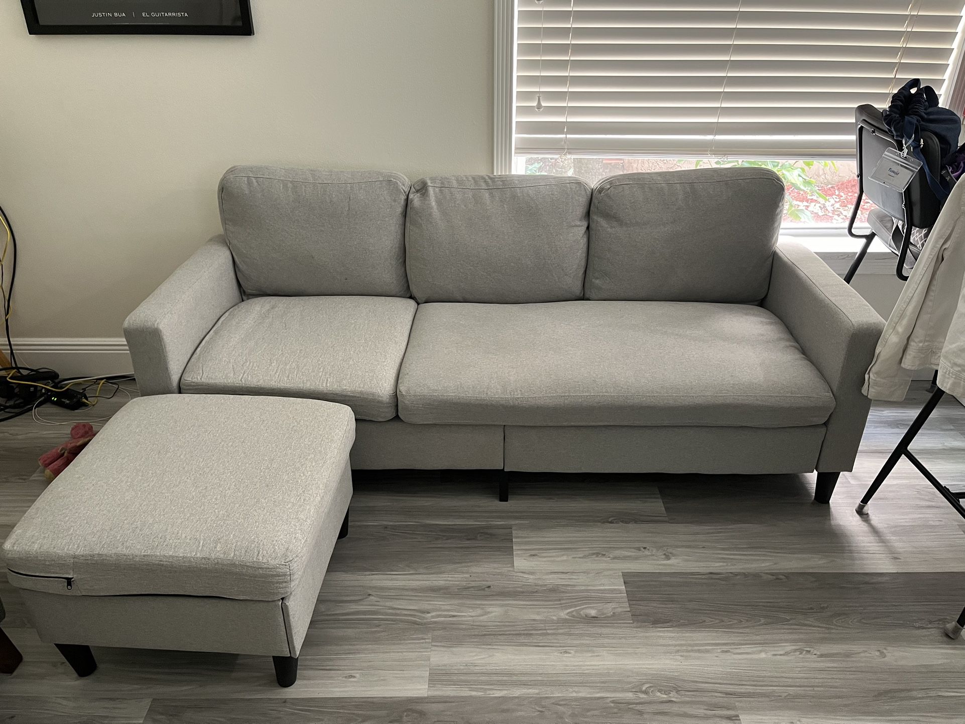 Light Grey 3 Seater Couch 